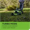 Powerful 60V Cordless Lawn Mower with LED Lights, Aluminum Handles, 5.0Ah Battery, and Rapid Charger - Perfect for Effortless Lawn Care