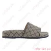 Sandales de créateur plate-forme épaisse épaisse couches de luxe Fashion Femmes Femmes Men Loafers Chaussures de plage Soft Cloud Sandale broderie Plaid Sliders Flip Flip Flip Flip Flip