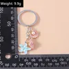 Keychains Lanyards süße Schlüsselanhänger Emaille Sommer Beach Seestarfish Muschel Anhänger für Frauen Männer Auto Schlüssel Handtasche Anhänger Schlüsselketten DIY -Geschenke