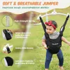 2-i-1 baby jumper och gungan för inomhus och utomhusbruk-vikbar stativ, stabil småbarnsvängningar, perfekt för aktiva barn