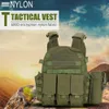 Waterproof Hunting Tactical Vest 600D Nylon Military tactical vest Durable Plate Vest Chest Rig Airsoft Equipments 240408