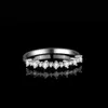 Ring Mosang Stone Female 925 Pierścień Sier Instagram Pierścień Shake Prosty Seven Star Row Pierścień Luksusowa biżuteria