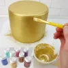 Formy 15 g/butelka złota i srebrna barwnik proszkowy ciasto Makaronowe czekoladowe pieczenie kolorowe dekoracje i narzędzia ciastek
