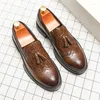 Casual Shoes High End Luxury Men's Business Leather Banquet Formal Wedding Pointed Loafers Sense Of Design