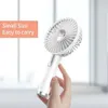 Electric Fans Summer Mini Fan Portable 3 Speed ​​Justerable Fans USB RECHARGABEABEL DESCH Handhållen Luftkonditioneringskylare för utomhus