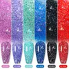 Poliska do paznokci LilyCute 7ml różowy błyszczący żel brokatowy żel Lakier do paznokci Vernis Półpółkawo -cekiny Nagellak UV Gel Gel Gellac Enamel Y240425