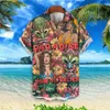 Camisas casuais masculinas Moda 3D Camisa impressa para homens para homens Trendência de hip hop harajuku camisa havaiana verão venda quente lapel blusa casual de manga curta solta 240424