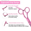 Ciseaux de cheveux CHEURS ROSE CHILLES CHIPERS FIVE TEXTURES CIPPERS CLIPTERS CHEUR CLIPPERS AVEC CLIPS PEUBS Q240426