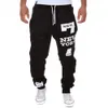 Herfst winterbroek mannen casual jogger nummer 7 bedrukte letter trekkoord tretpants broeken jogging streetwear 240425