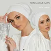 Hijabs Nouveau coton modal intérieur Hijab Caple musulman stretch turban capot islamic troncement capot