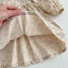 Vestidos de niñas dulces niños niñas de manga larga vestimenta princesa princesa otoñal niña para muñecas vestidos elden elden h240426