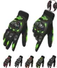 Per la moda guanti motociclisti a finger full motocross Luvas Guantes Green Orange Moto Protective Gears Glove for Men 6736398