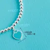 Mode blaues Herz Armband S925 Sterling Silber Emaille Liebes Buddha Perlen