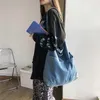 Totes Fashion Bolso de hombro para mujer Casual Simple Solid Bold para mujeres 2024 Azul Bolsas de compradores de cuerpo cruzado de gran capacidad