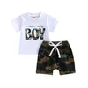 Roupas conjuntos de roupas Mamas Boy Roupos de bebê de verão Manga curta Tamas de shorts casuais