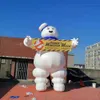 Restez Puft Puflable Marshmallow Man 10mh (33 pieds) avec le modèle de décoration Halloween Modèle Ghostbuster pour la publicité en plein air