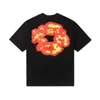 T-shirts masculins Y2K Vêtements 2024 Nouvelle marque de mode américaine Limited Flame Kapok T-shirt High Strt Men and Women Loose Short Slves Denim H240425