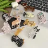 Klämmor YHJ Cartoon Animal Acetate Claws Clips Cute Pet Dog Crab Hair Clip for Girl Hairpin Hair Clip Claw Hair Accessories for Women Y240425