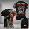 Taktyczne koszulki hiszpańska armia kamuflażowa T-shirt męscy Weterani TAKTICAL 3D Hiszpański emblemat Wojsko Soldier Forest Forest T-shirt krótkie rękawy 240426