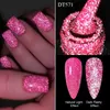 Lakier do paznokci Spotkaj się na 7ml różowy fluorescencyjny odblaskowy żel lakier do paznokci brokat Neon półprzepustowy żel LED Gel Led lakier manicure Y240425