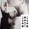 Tattoo Transfer Small Temporary Tattoo Sticker G-dragon Same Black Smiling face Cat Star Pattern Water Transfer Body Art Fake Tatoo Women 240426