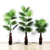 Decoratieve bloemen Noordse simulatieventilator Zonnebloem Pot Plant False Tree Green Landschap