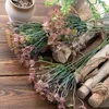 Dekoratif Çiçekler Simüle Dokuz Çatal Pençe Çim Sahte Bitkiler Paskalya Dekorasyonu Açık Düğün Malzemeleri Bahçe Dekoru Bahçe Plastik Fabrikası