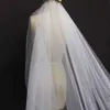 Bijoux de cheveux de mariage veu de noiva long 4m Veaux de mariée avec peigne dentelle de haute qualité