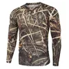 Tactical T-shirts Mens outdoor camouflage T-shirt quick drying long sleeved clothing for hiking military tactics hunting and camping new in 2022 240426