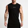 Gymnase d'été Hommes Coton Body Body Body Fitness Sans manches T-shirt Workout Vêtements pour hommes