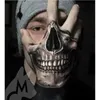 Tattoo Transfer Skeleton Tattoo Stickers para mulher rosto Hand Horrible Tattoos Skull Skull Punk Tattoo Fake Tattoo Sticker 240427