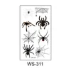 Tattoo Transfer Halloween Temporary Tattoo Sticker Black Spider Web Face Body Art Sticker Simulation Cobwebs Waterproof Tattoo Stickers 2021 240426