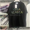T-shirt maschile da uomo Tennis Club Casablanca Maglietta da uomo 1 qualità Flag di qualità T-shirt oversize Casa Blanca Top Tees vestiti dr dhogr
