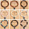 Perlen MHS.Sonne 12 Zodiac Natural Stone Tiger Auge/Karelierperlen Armband Stahl Sternbilder handgefertigt Frauen Geburtstag Schmuck