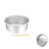 Formar 1/2/3 PCS avtagbar bottenkaka PAN LAYER 4INCH CAKE TINS ​​FÖR BAKING ALUMINIUM RUND CAKE PAN CHEESECAKE Mögel Köksverktyg