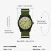 Montre-bracelets Fashion Quartz Watch for Men Nylon Strap Business Business Horloge de bracelet Relogie Masculino