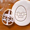 Paskalya kurabiye kesiciler Paskalya Yumurtaları Tavşan Bisküvi Kalıp Pişirme Aracı DIY El Yapımı Bisküvi Pul Pırıl Pişirme Araçları Mutfak Gadgets