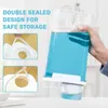 Liquid Soap Dispenser 1100/1800/2300Ml Refillable Laundry Detergent Empty Tank For Powder Softener Bleach Storage Container With Labels