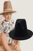 Britse stijl Winter Winter Kind Wool Solid Classic Fedoras Cap Boy Girls Panama Jazz Hat brim Bim Big Fedoras 5254cm 2207188901956