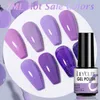 Esmalte lilycute gel polishol de uv semi permanente de gelo roxo serise unhas unhas all for manicure led gel base de casaco superior polimento de verniz y240425