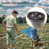 Répulsifs Barksafe Ultrasonic Dog Repeller 16 pieds 1000mAh Trainer multifonction avec des modes de modes de lumière stroboscopiques pour les chiens d'entraînement