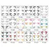 Transfert de tatouage 6pcs / set Flower Eyelles Tattoo Autocollant imperméable Tatouages temporaires pour les yeux Face Makeup For Girls Women Performance sur scène 240426