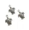 Hela 100st havssköldpaddor antika silver charms hängen retro smycken gör diy nyckelring hänge för armband örhängen 1317m7872324