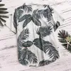 Mäns casual skjortor överdimensionerade herr Hawaiian skjorta mode casual knapp hawaii tryck strand kort ärm snabb torr toppblus s-5xl 240424