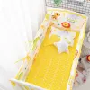 Set di cotone neonato a letto traspirante circonda Onepiece rimovibile per bambini lavabili a letti surround quattro stagioni Crib universale