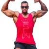 Chemises Men Top Top Gym Workout Singlet Sans manches Blouse Stringer Tops Tops Body Body Body Muscle