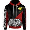 Hoodies masculinos impressam 3D Filipinas Filipinos Tattoo Polinésia Tribal Sun Sun for Men Kid Fashion Capuz Capuz Pullover vintage