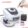 Acessórios para exercícios de unhas 35W 40000rpm Equipamento elétrico Manicure Ferramentas Hine Pedicure Acrílicas Milling Art Pen Drop Drop Drop Healt Otgob