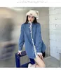 Casual Dresses 2024 Spring and Autumn Korean Style Fashionable Lace Splice Unique Denim Top Jacket