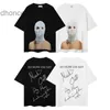 Strange Story Instagram stjärnor samma stil Pearl Masked Face Mask Par Lossa kortärmad t-shirt FXA1